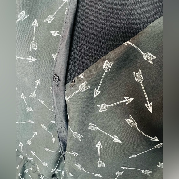 BCBG Generation Grey Arrow Dress Large - Picture 3 of 10